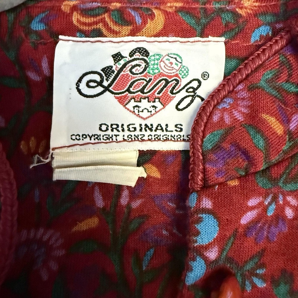 Lanz Dress Small Floral Prairie Long Sleeve Boho Cottagecore Western Vintage 70s - Picture 3 of 14